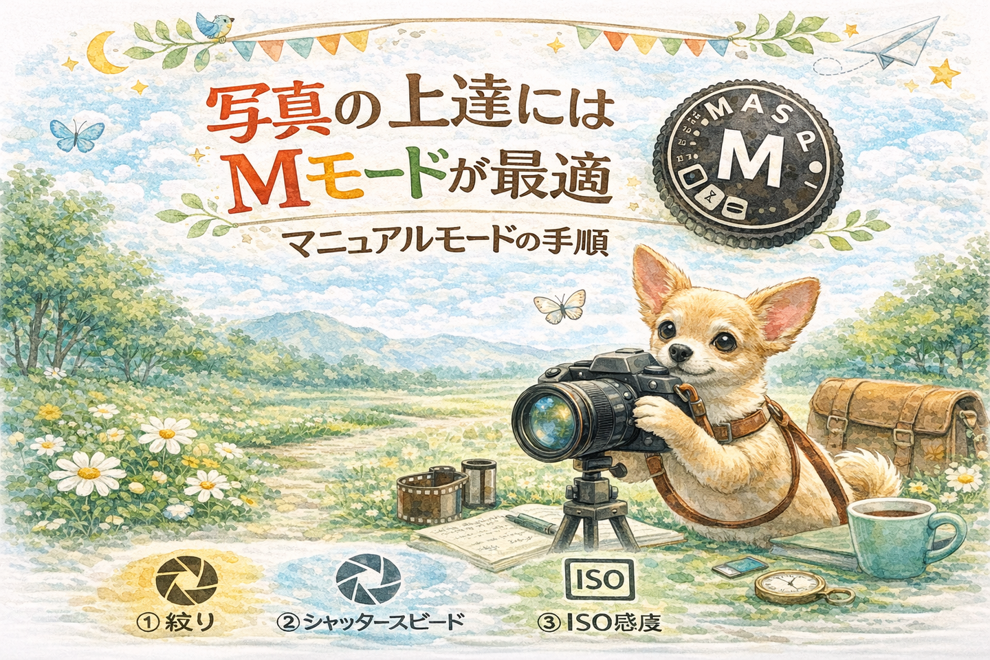 写真の上達はマニュアルモードが最適｜マニュアルモードの手順