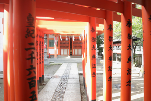 EOS R6 Mark ⅲ RF24-70 f2.8 L USMをレビュー｜稲荷神社の鳥居(日陰)