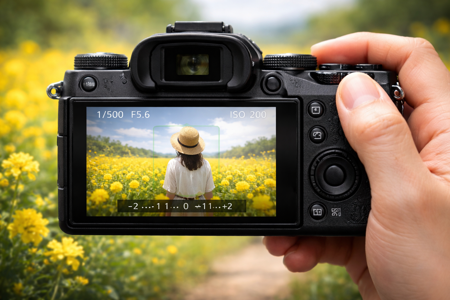 ミラーレスカメラの背面液晶で露出を見極める