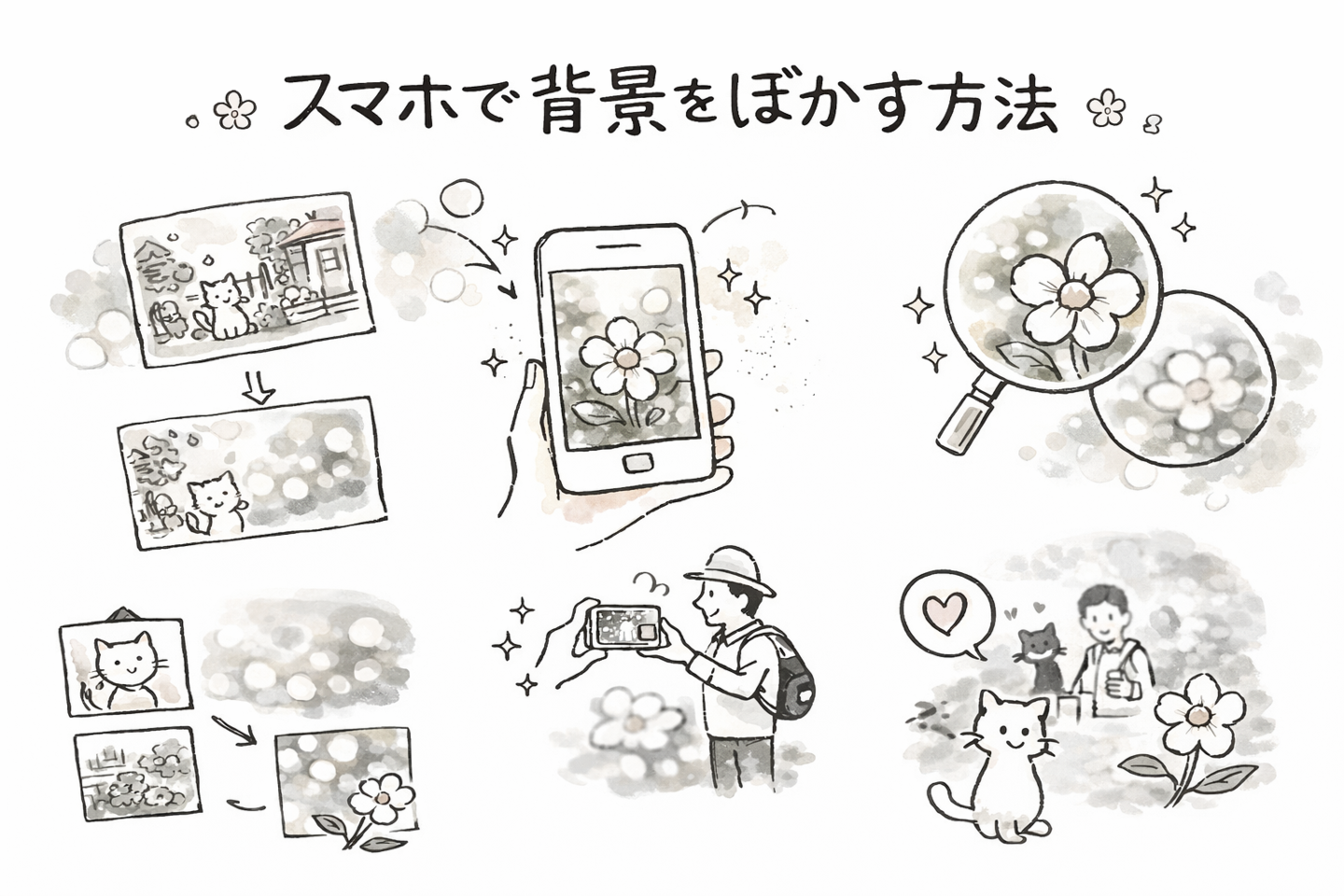 スマホで背景をぼかす方法｜初心者でも簡単にできるコツ