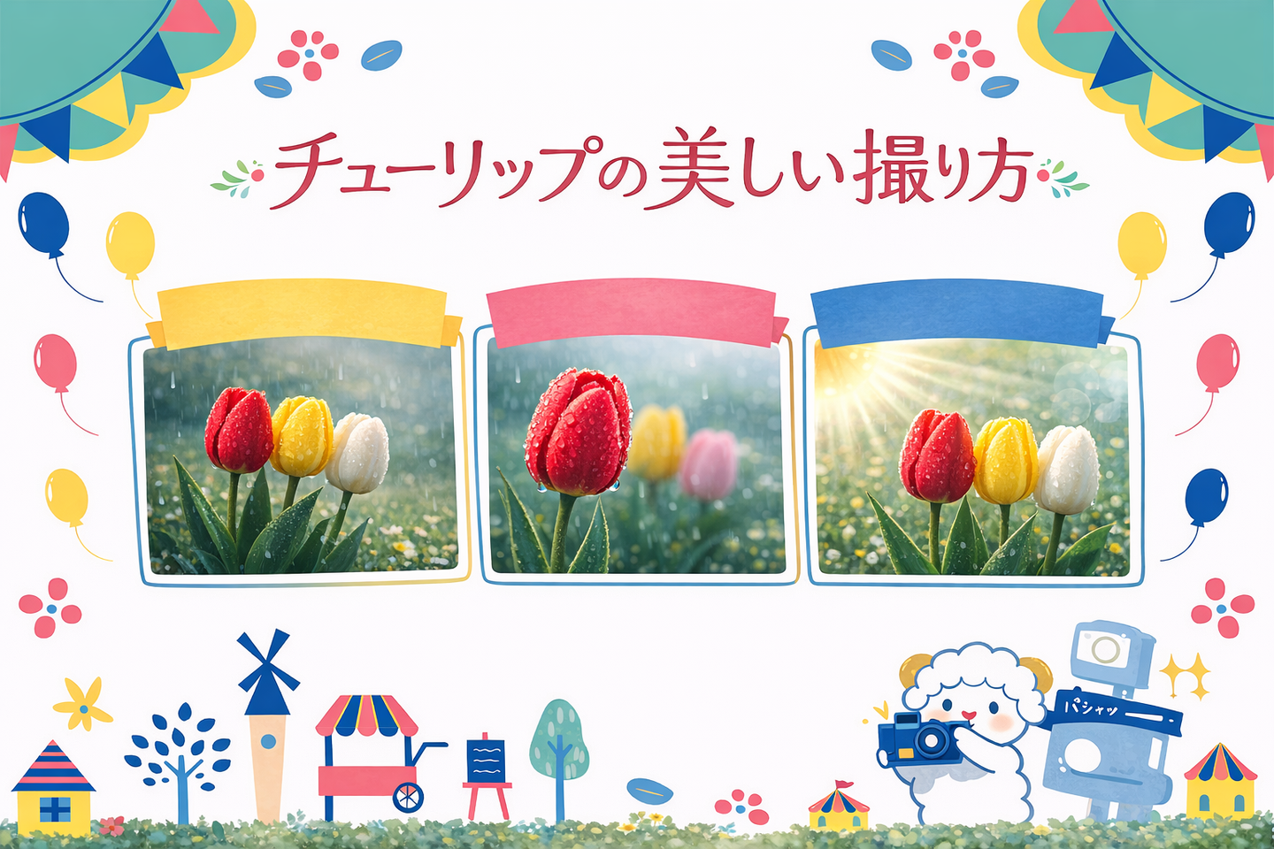 チューリップの美しい撮り方｜プロが秘訣を伝授