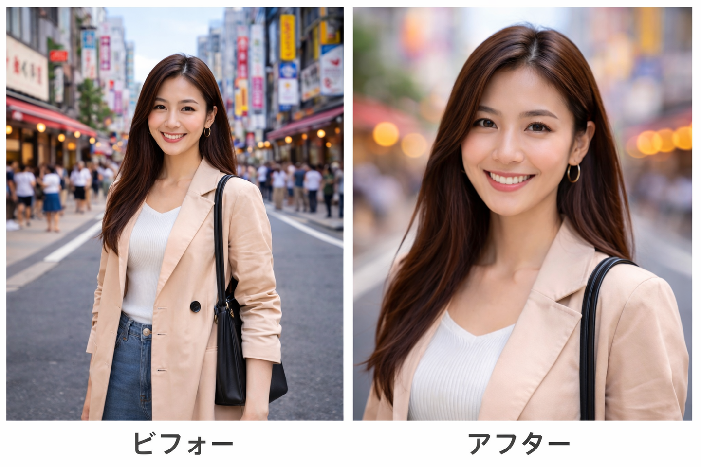 【比較画像】背景くっきり｜背景ぼける